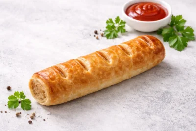 Geflügelrolle mit Schnitt vorgegart